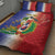 Hispaniola Personalized Quilt Bed Set Dominican Republic Haiti Map