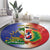Hispaniola Personalized Round Carpet Dominican Republic Haiti Map