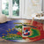 Hispaniola Personalized Round Carpet Dominican Republic Haiti Map