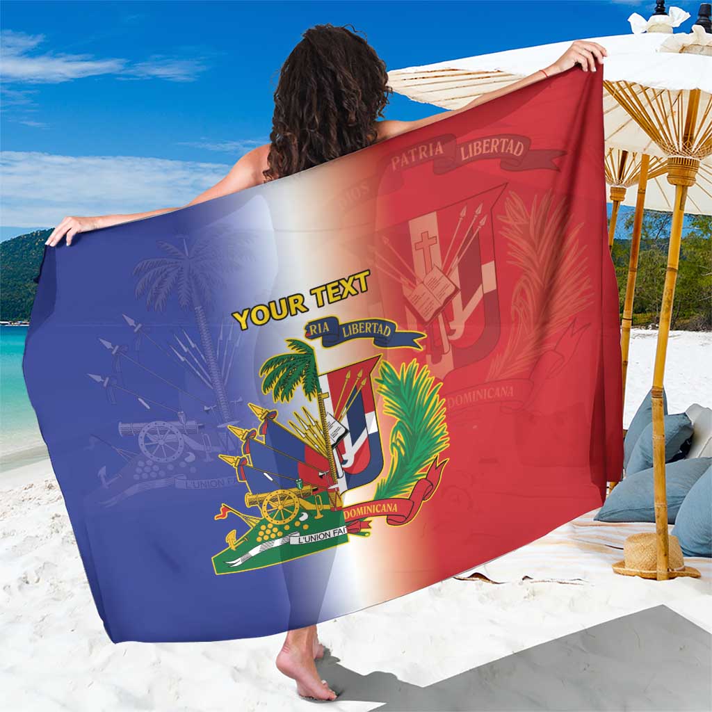 Hispaniola Personalized Sarong Dominican Republic Haiti Map