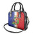 Hispaniola Personalized Shoulder Handbag Dominican Republic Haiti Map