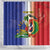 Hispaniola Personalized Shower Curtain Dominican Republic Haiti Map