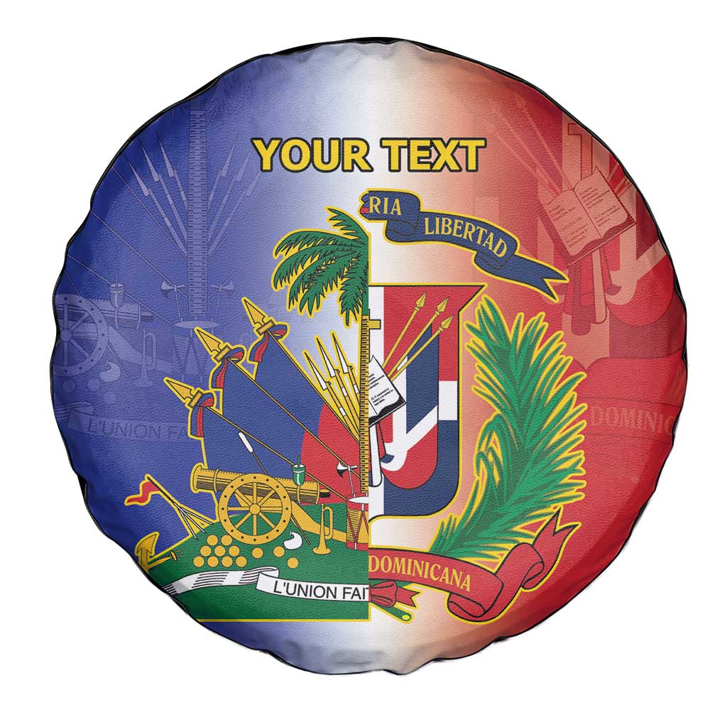 Hispaniola Personalized Spare Tire Cover Dominican Republic Haiti Map
