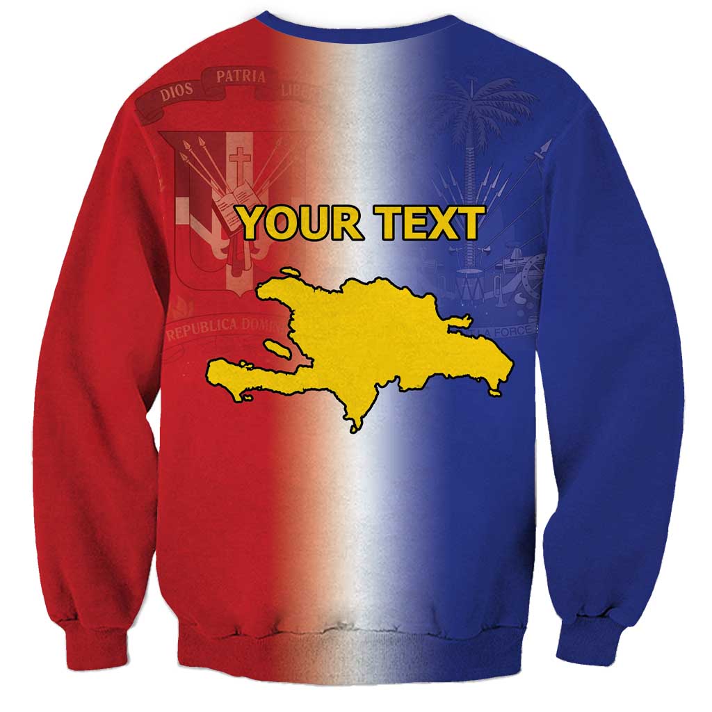 Hispaniola Personalized Sweatshirt Dominican Republic Haiti Map