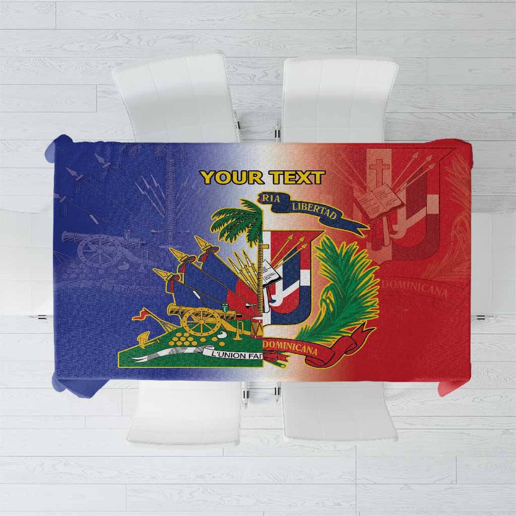 Hispaniola Personalized Tablecloth Dominican Republic Haiti Map
