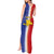 Hispaniola Personalized Tank Maxi Dress Dominican Republic Haiti Map