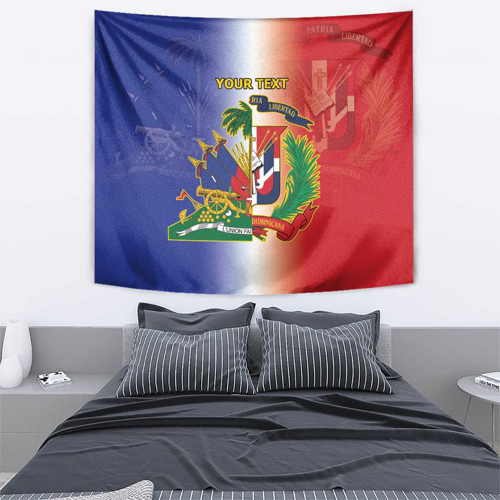 Hispaniola Personalized Tapestry Dominican Republic Haiti Map