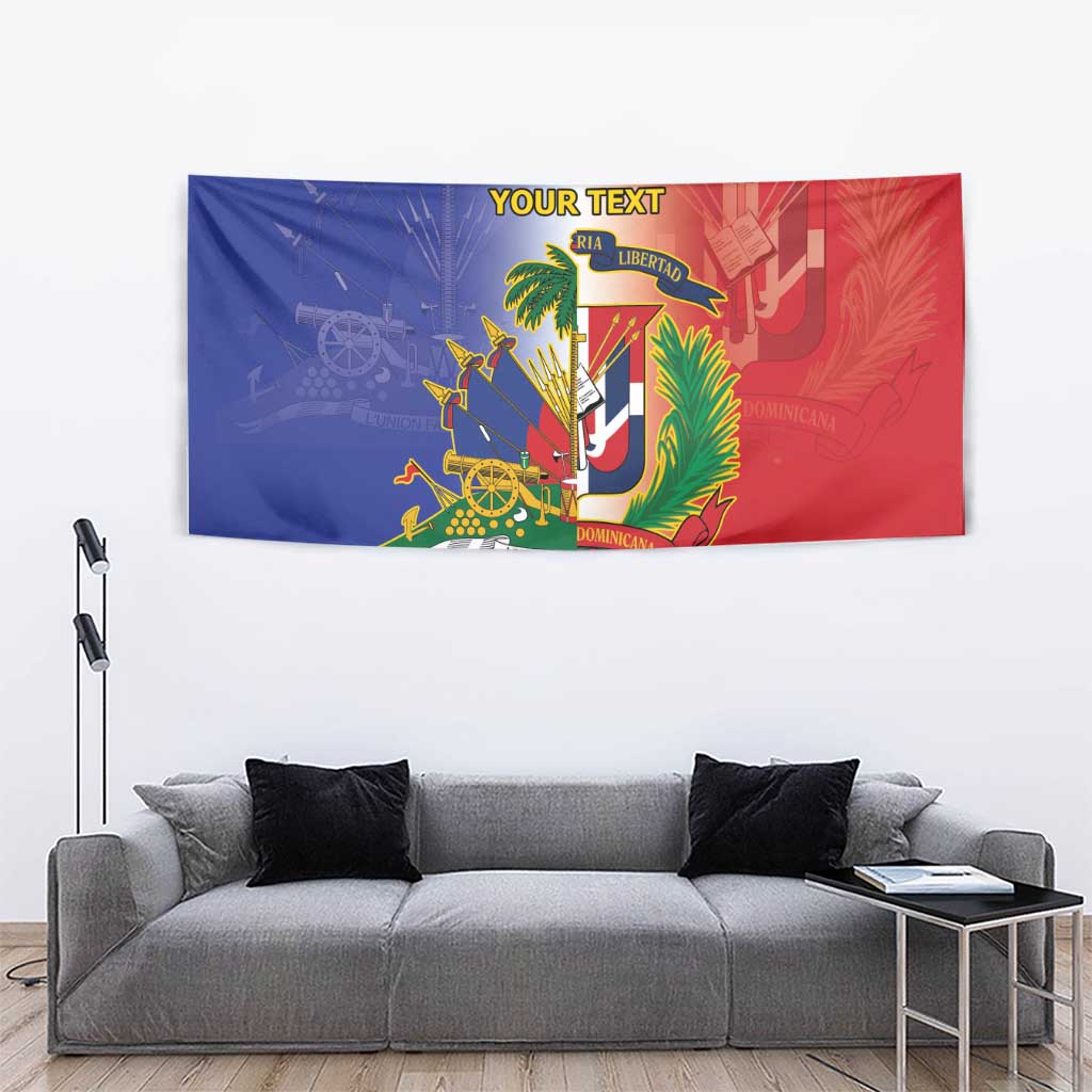 Hispaniola Personalized Tapestry Dominican Republic Haiti Map