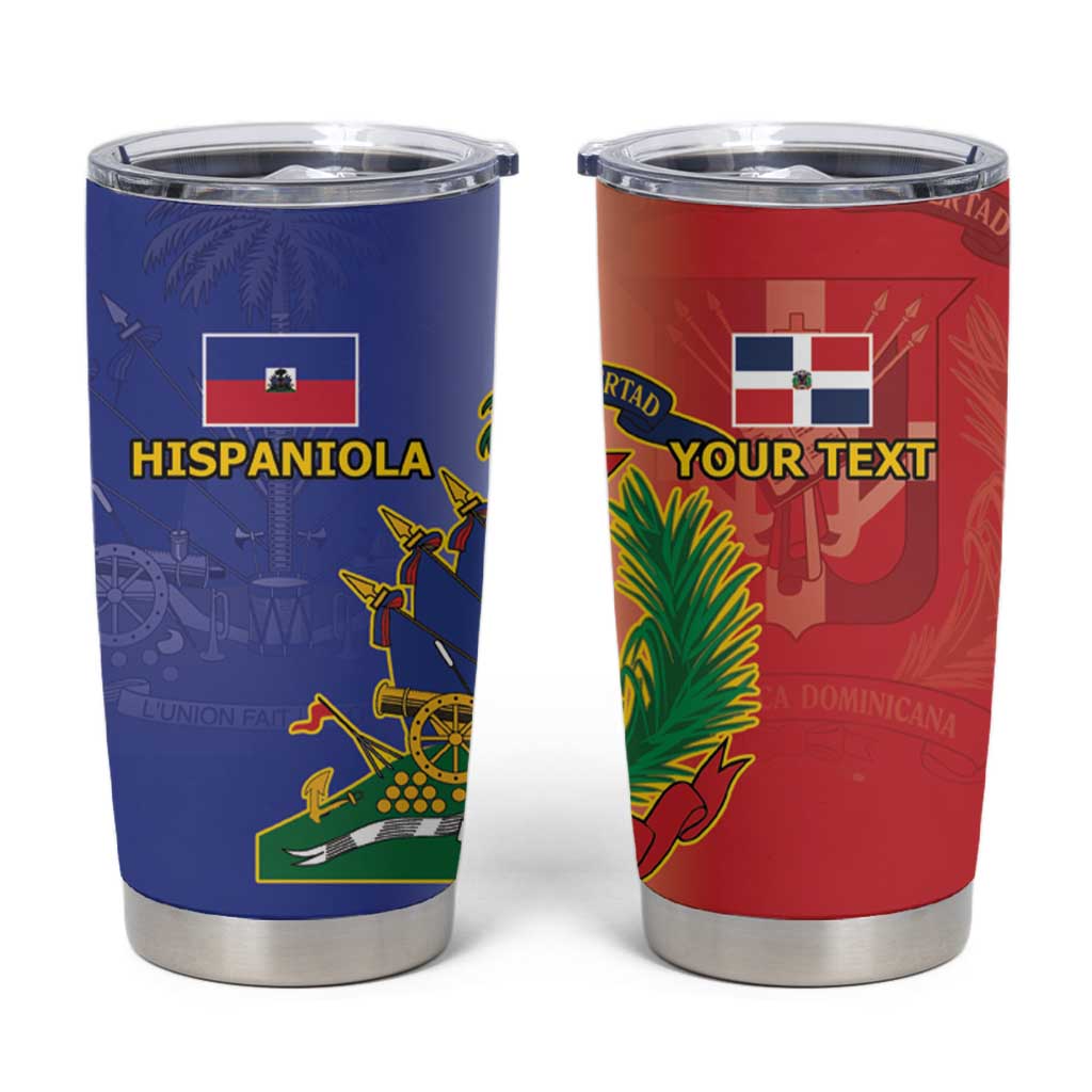 Hispaniola Personalized Tumbler Cup Dominican Republic Haiti Map