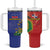 Hispaniola Personalized Tumbler With Handle Dominican Republic Haiti Map