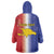 Hispaniola Personalized Wearable Blanket Hoodie Dominican Republic Haiti Map