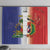Hispaniola Personalized Window Curtain Dominican Republic Haiti Map