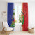 Hispaniola Personalized Window Curtain Dominican Republic Haiti Map