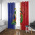 Hispaniola Personalized Window Curtain Dominican Republic Haiti Map