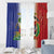 Hispaniola Personalized Window Curtain Dominican Republic Haiti Map