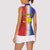 Hispaniola Personalized Women Sleeveless Polo Shirt Dominican Republic Haiti Map