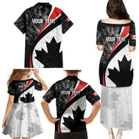 Personalized Canada Day Sine 1867 Family Matching Puletasi and Hawaiian Shirt With National Maple Leaf - Wonder Print Shop