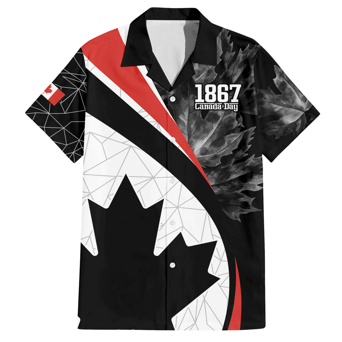 Personalized Canada Day Sine 1867 Family Matching Puletasi and Hawaiian Shirt With National Maple Leaf - Wonder Print Shop