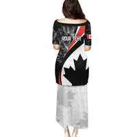 Personalized Canada Day Sine 1867 Family Matching Puletasi and Hawaiian Shirt With National Maple Leaf - Wonder Print Shop