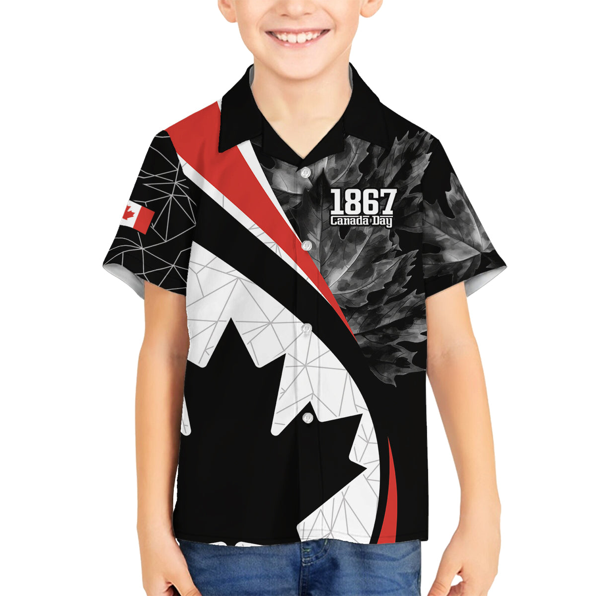 Personalized Canada Day Sine 1867 Family Matching Puletasi and Hawaiian Shirt With National Maple Leaf - Wonder Print Shop