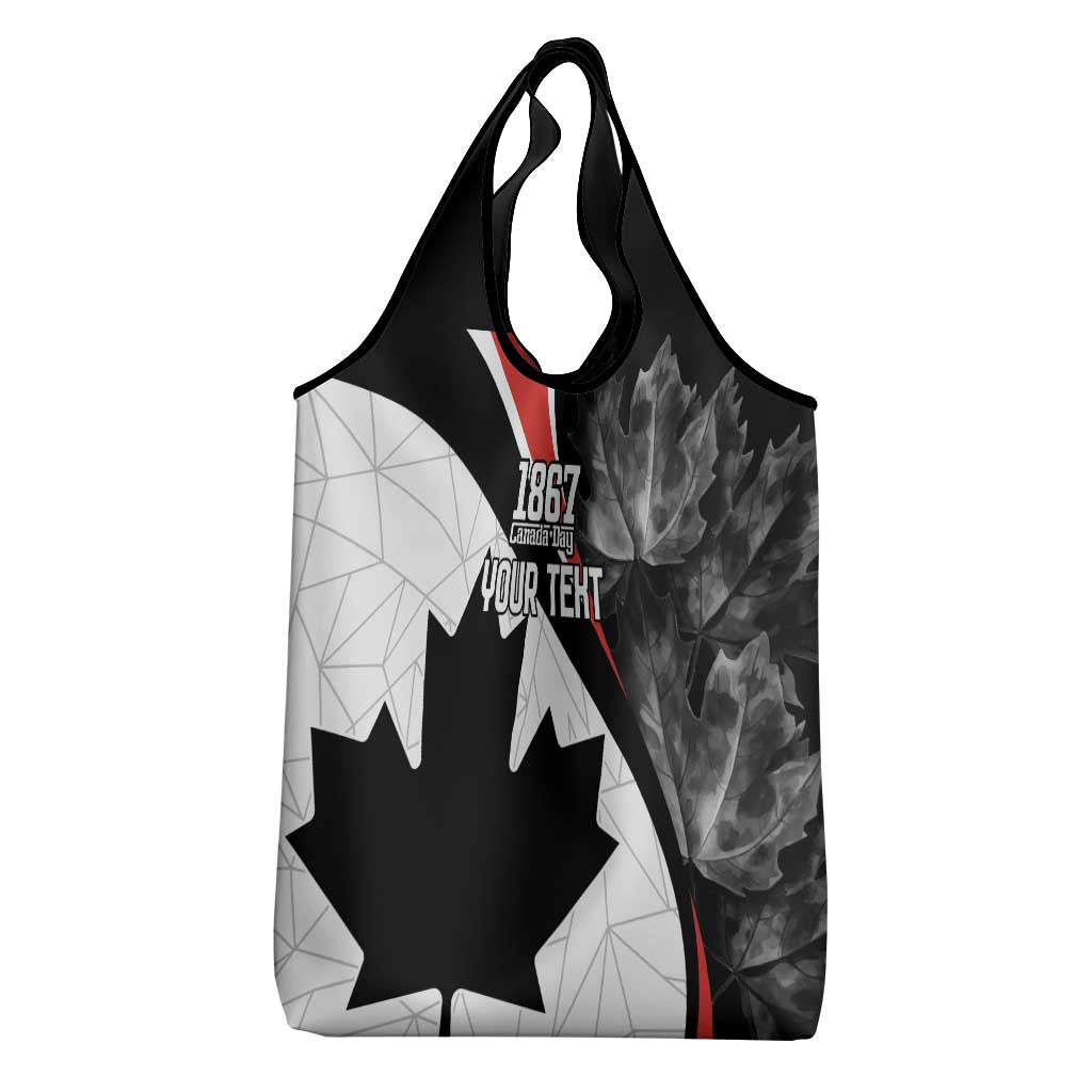 Personalized Canada Day Sine 1867 Grocery Bag With National Maple Leaf