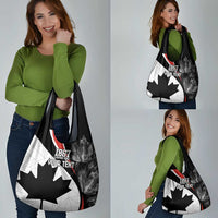 Personalized Canada Day Sine 1867 Grocery Bag With National Maple Leaf