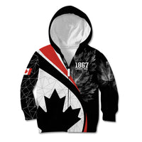 Personalized Canada Day Sine 1867 Kid Hoodie With National Maple Leaf - Wonder Print Shop