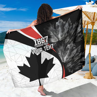 Personalized Canada Day Sine 1867 Sarong With National Maple Leaf - Wonder Print Shop