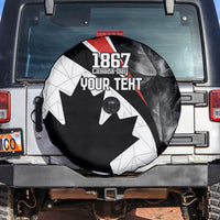 Personalized Canada Day Sine 1867 Spare Tire Cover With National Maple Leaf - Wonder Print Shop