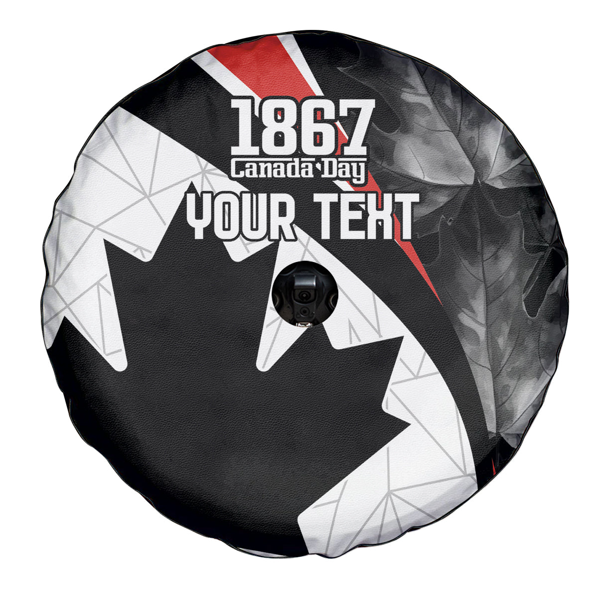 Personalized Canada Day Sine 1867 Spare Tire Cover With National Maple Leaf - Wonder Print Shop