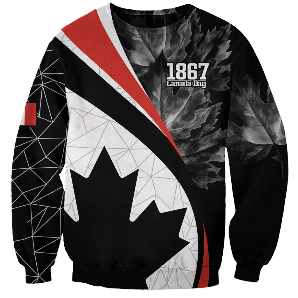 Personalized Canada Day Sine 1867 Sweatshirt With National Maple Leaf - Wonder Print Shop