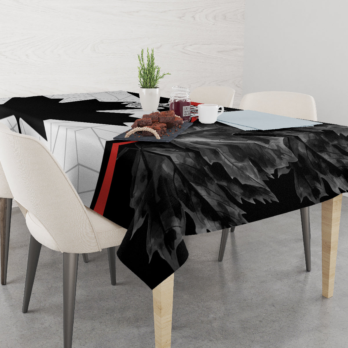 Personalized Canada Day Sine 1867 Tablecloth With National Maple Leaf - Wonder Print Shop