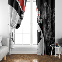 Personalized Canada Day Sine 1867 Window Curtain With National Maple Leaf - Wonder Print Shop