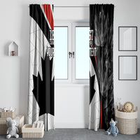Personalized Canada Day Sine 1867 Window Curtain With National Maple Leaf - Wonder Print Shop