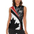 Personalized Canada Day Sine 1867 Women Sleeveless Polo Shirt With National Maple Leaf - Wonder Print Shop