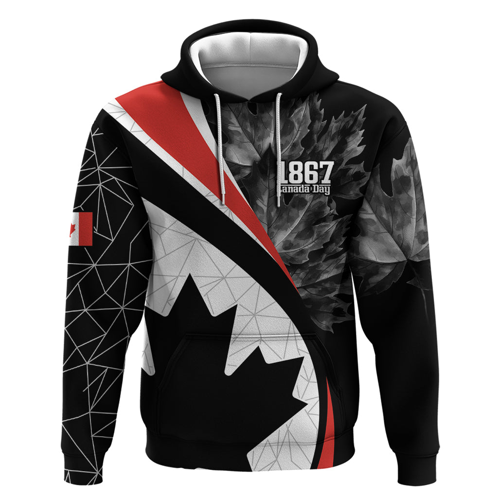 Personalized Canada Day Sine 1867 Zip Hoodie With National Maple Leaf - Wonder Print Shop