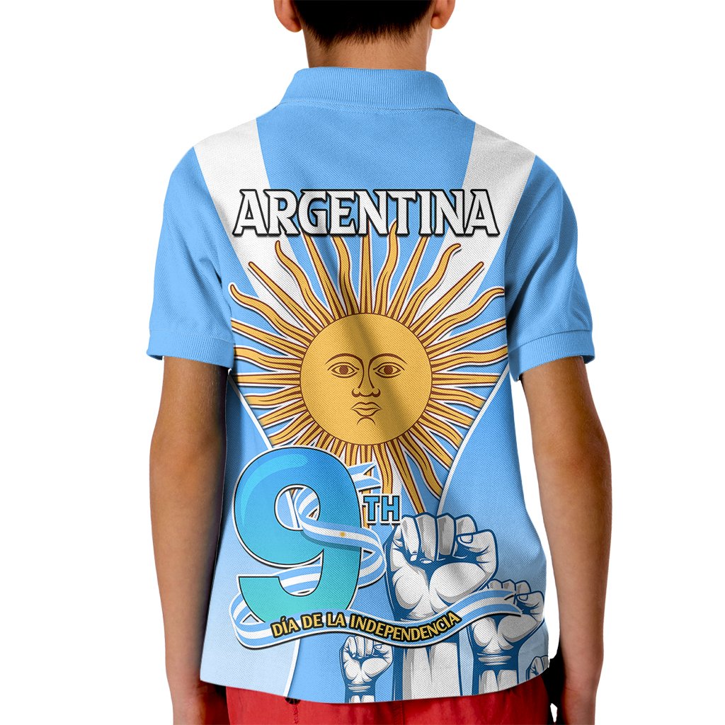 Argentina Kid Polo Shirt Independence Day - Wonder Print Shop