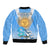 Argentina Sleeve Zip Bomber Jacket Independence Day - Wonder Print Shop