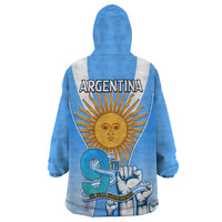 Argentina Wearable Blanket Hoodie Independence Day - Wonder Print Shop