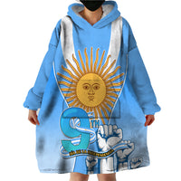 Argentina Wearable Blanket Hoodie Independence Day - Wonder Print Shop