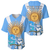 Custom Argentina Baseball Jersey Independence Day LT9 - Wonder Print Shop
