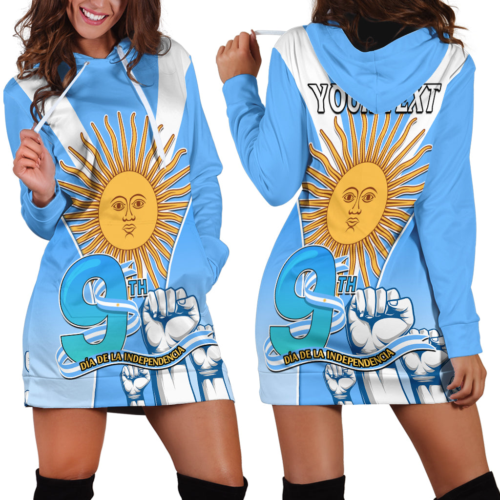 Custom Argentina Hoodie Dress Independence Day - Wonder Print Shop