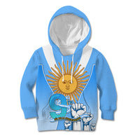 Custom Argentina Kid Hoodie Independence Day - Wonder Print Shop