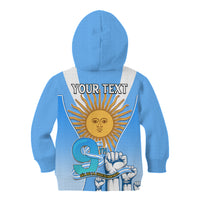 Custom Argentina Kid Hoodie Independence Day - Wonder Print Shop