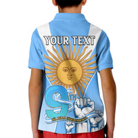 Custom Argentina Kid Polo Shirt Independence Day - Wonder Print Shop