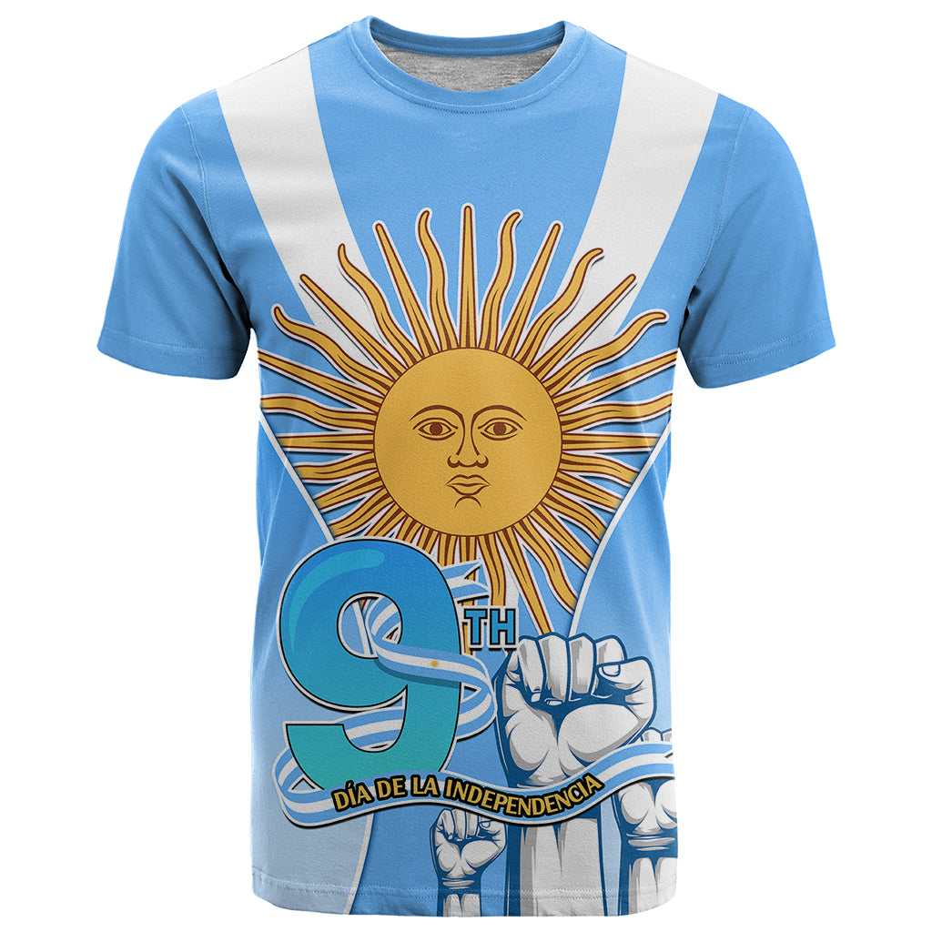 Custom Argentina T Shirt Independence Day - Wonder Print Shop