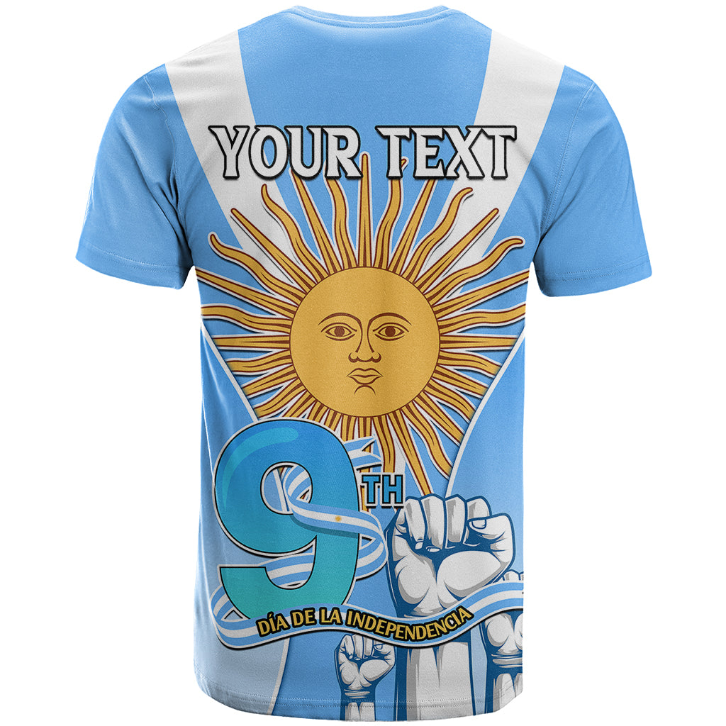 Custom Argentina T Shirt Independence Day - Wonder Print Shop