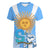 Custom Argentina Women V Neck T Shirt Independence Day - Wonder Print Shop