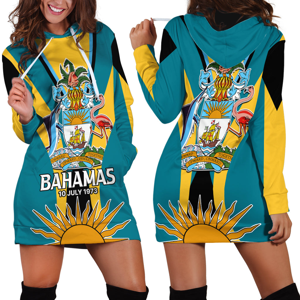 Bahamas Atlantis Hoodie Dress Independence Day - Wonder Print Shop