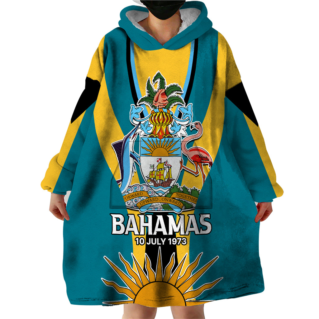 Bahamas Atlantis Wearable Blanket Hoodie Independence Day - Wonder Print Shop